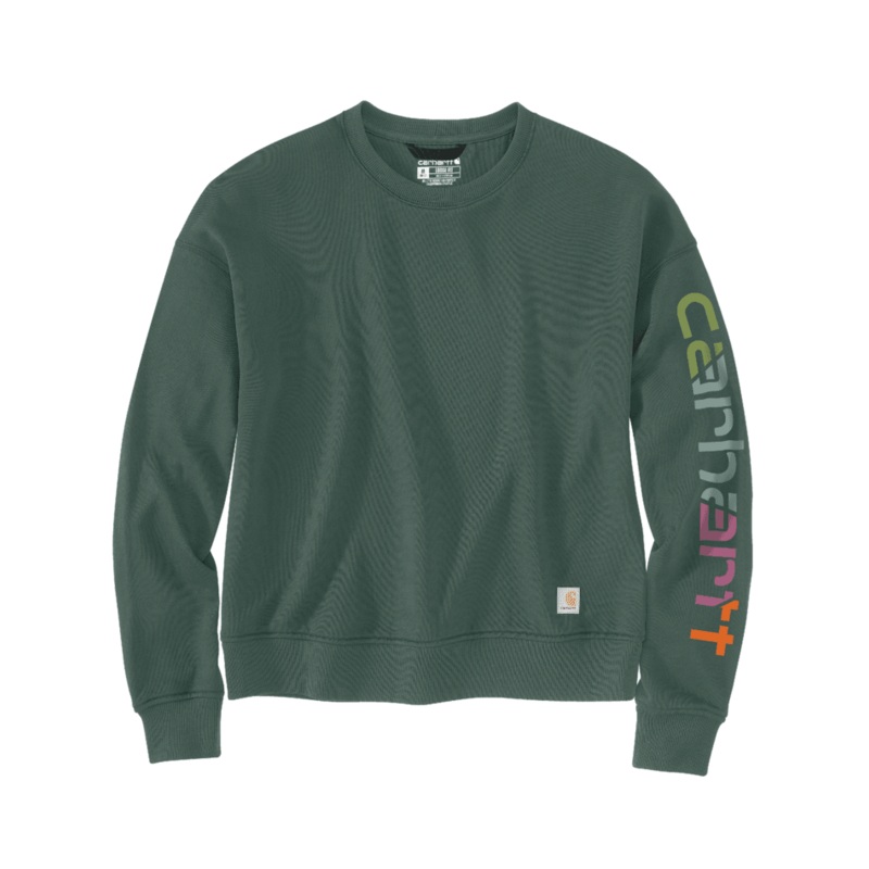TENCEL Fiber Series Loose Fit Sleeve Graphic Sweatshirt – Frosted Balsam
