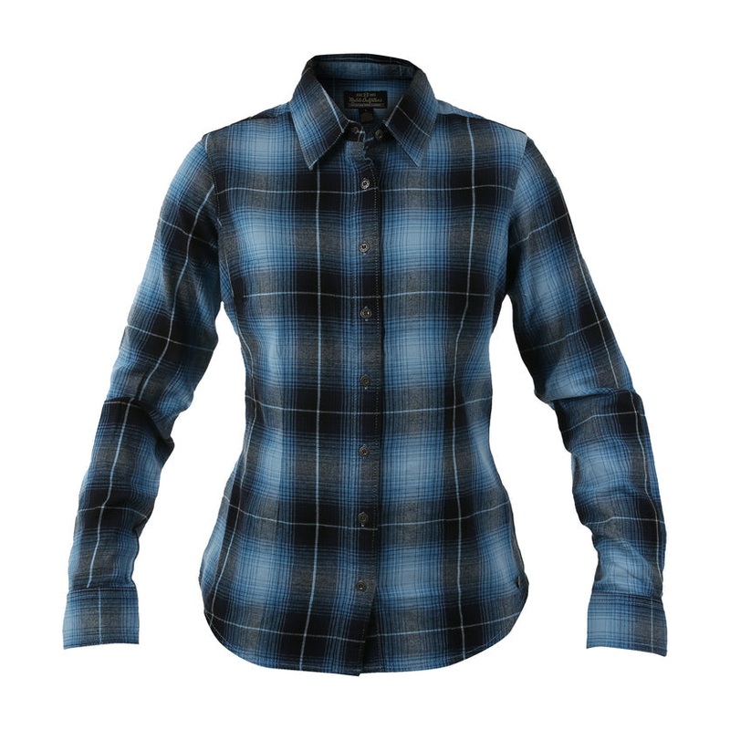 Women’s Flannel Shirt – Blue Ombre