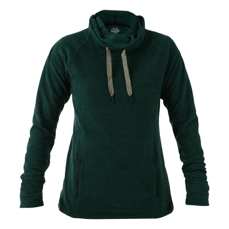 Women’s Godiva Cowlneck Sweater – Forest Green Heather