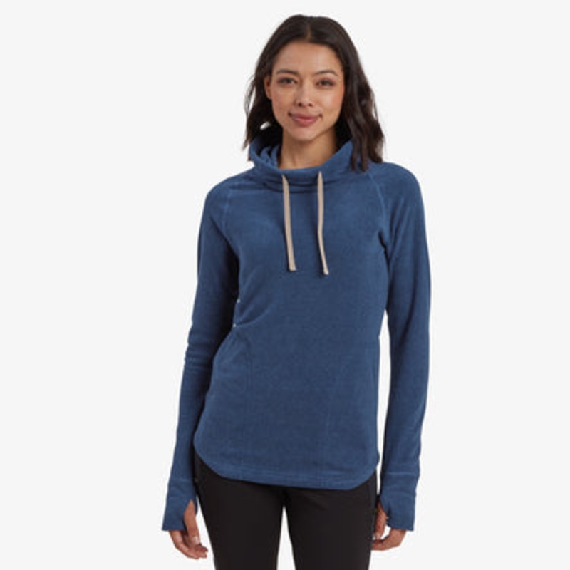 Women’s Rolpa Eco Pullover – Rathee Blue