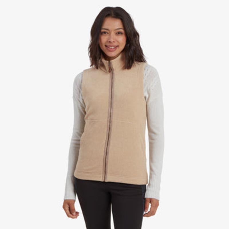 Women’s Rolpa Eco Vest – Bardiya Sand