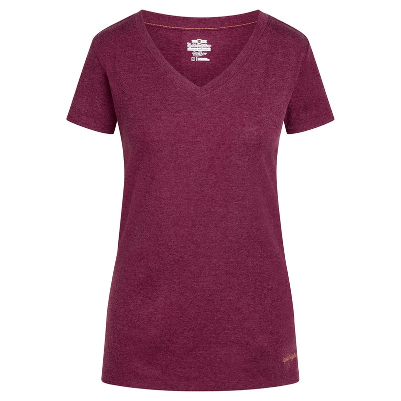 Women’s Tug-Free V-Neck Short Sleeve T-Shirt –