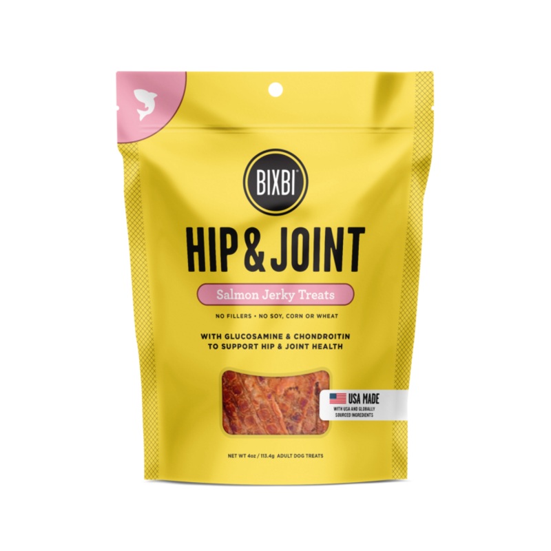 Hip & Joint Jerky Treats for Dogs – Salmon Recipe – 4oz / 10oz