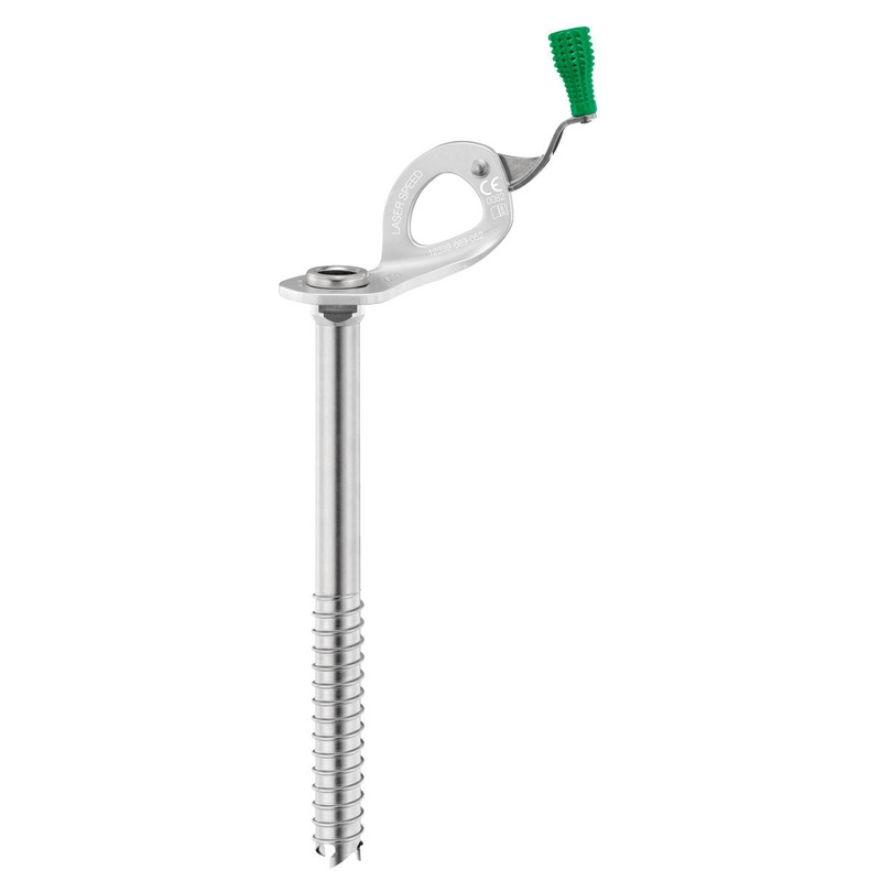 Laser Speed Ice Screw 21cm Green