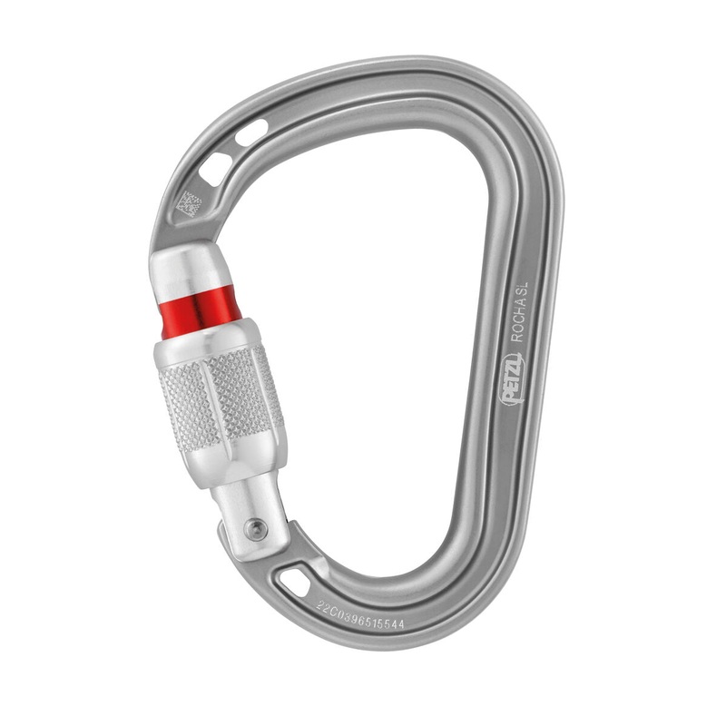 Rocha Screw-lock Carabiner Gray
