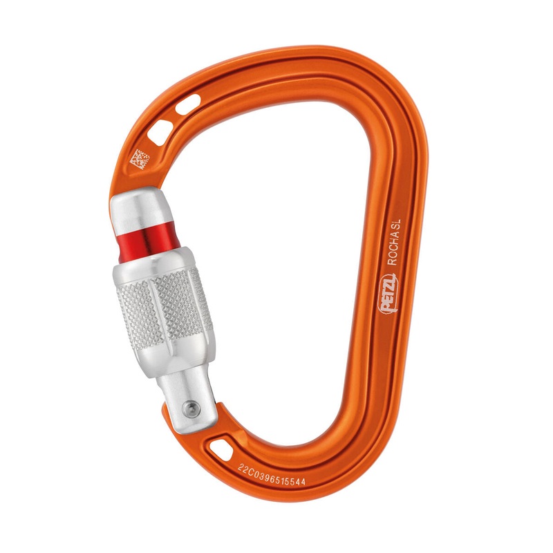 Rocha Screw-lock Carabiner Orange