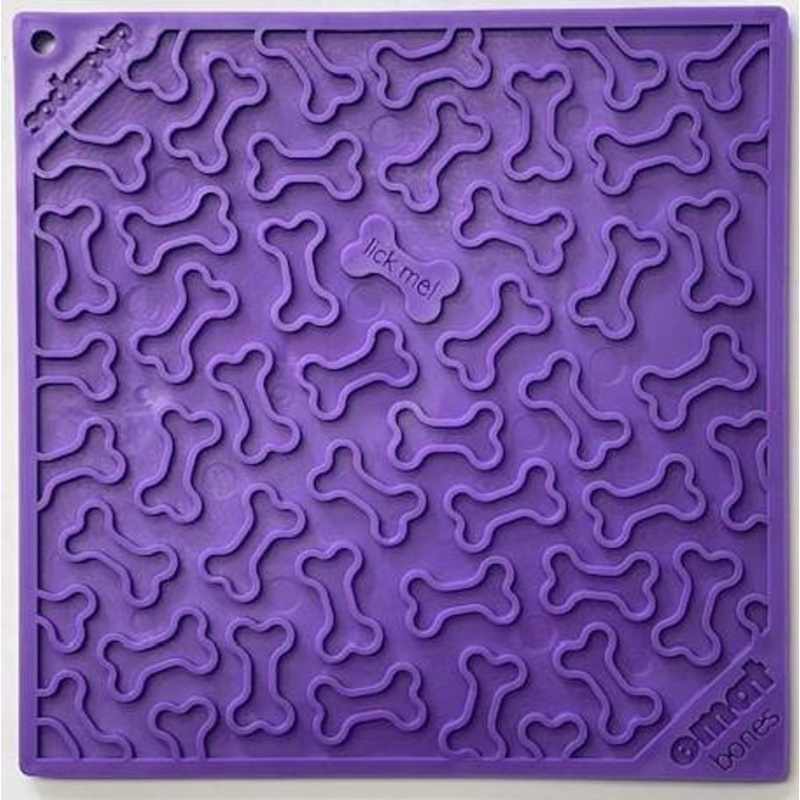 Bones Design Lick Mat – Large|Purple|LARGE
