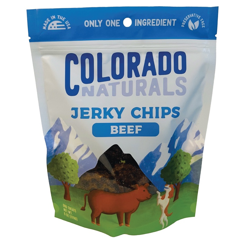 Colorado Naturals Beef Jerky Chip Dog Treats – 6oz.