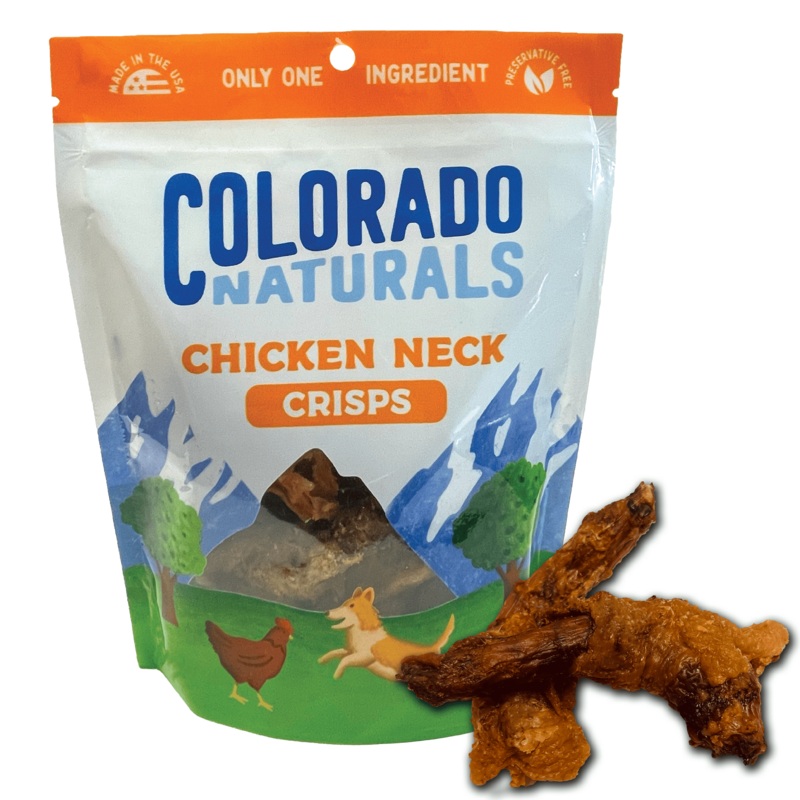 Colorado Naturals Chicken Neck Crisps – 3 Count / 6 Count / 9 Count
