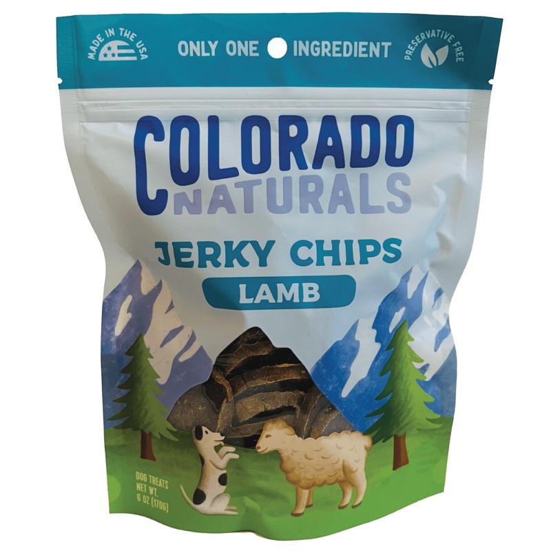 Colorado Naturals Lamb Jerky Chip Dog Treats – 6oz.