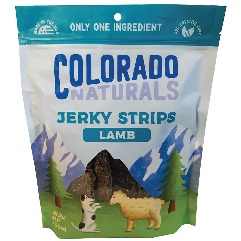 Colorado Naturals Lamb Jerky Strip Dog Treats – 16oz.