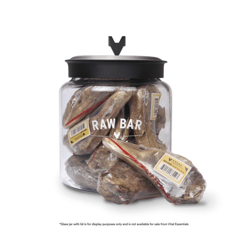Freeze Dried Raw Bar Duck Heads – 1ct.
