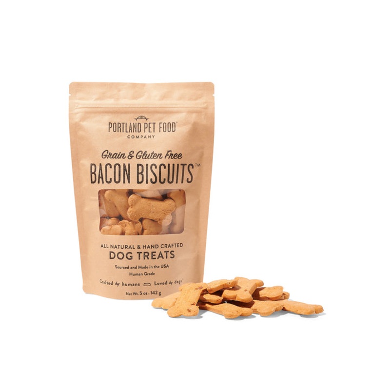 Grain & Gluten-Free Bacon Biscuits Dog Treats – 5oz