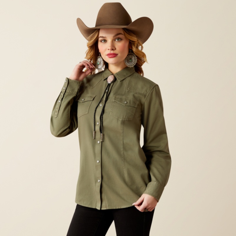 REAL Jurlington Snap Shirt – Sea Spray