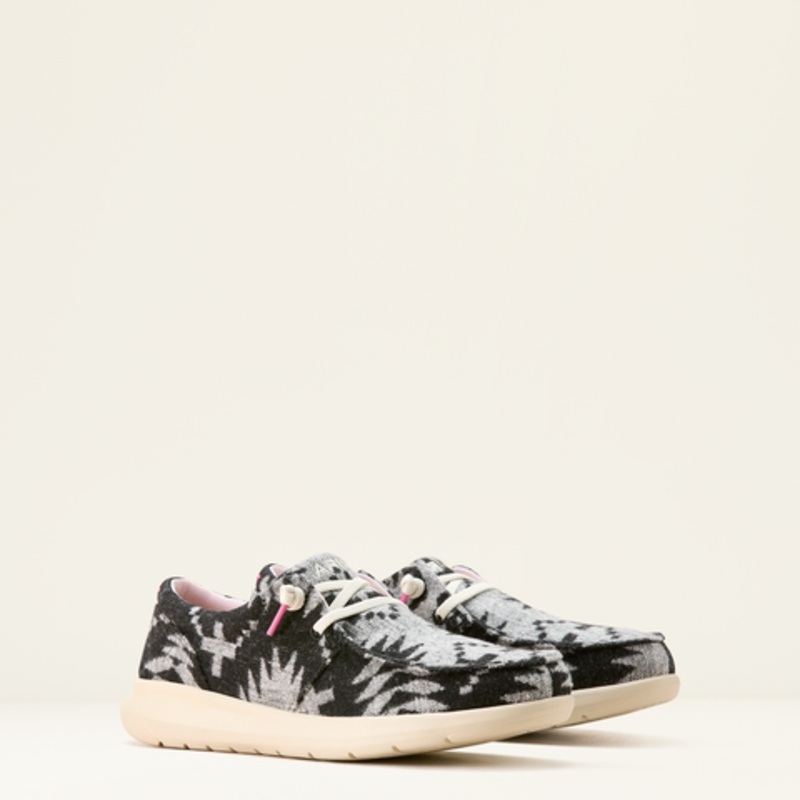 Women’s Hilo – Black & White Flannel