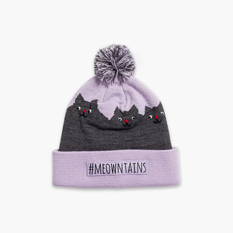 Kids’ #Meowntains Pom – Lavender