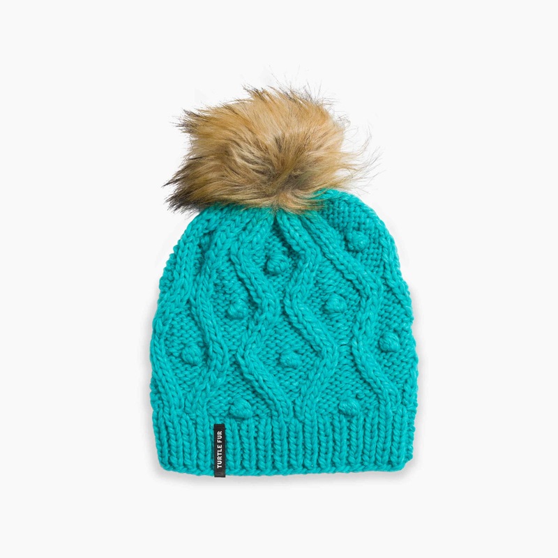 Piper Pom Beanie – Turquoise|Turquoise|One-Size