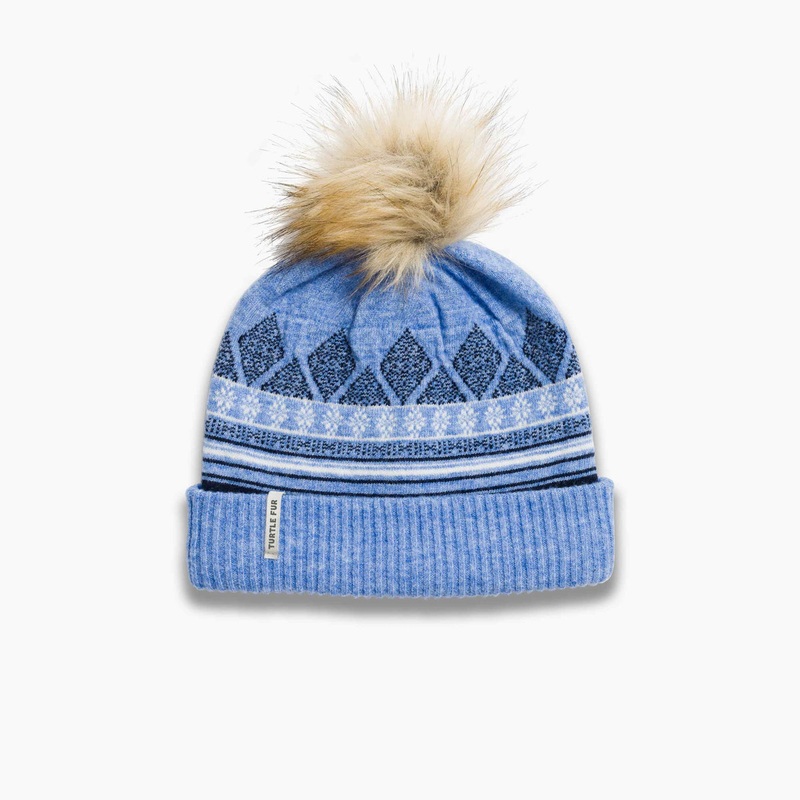 Recycled Ellen Pom Beanie – Sky