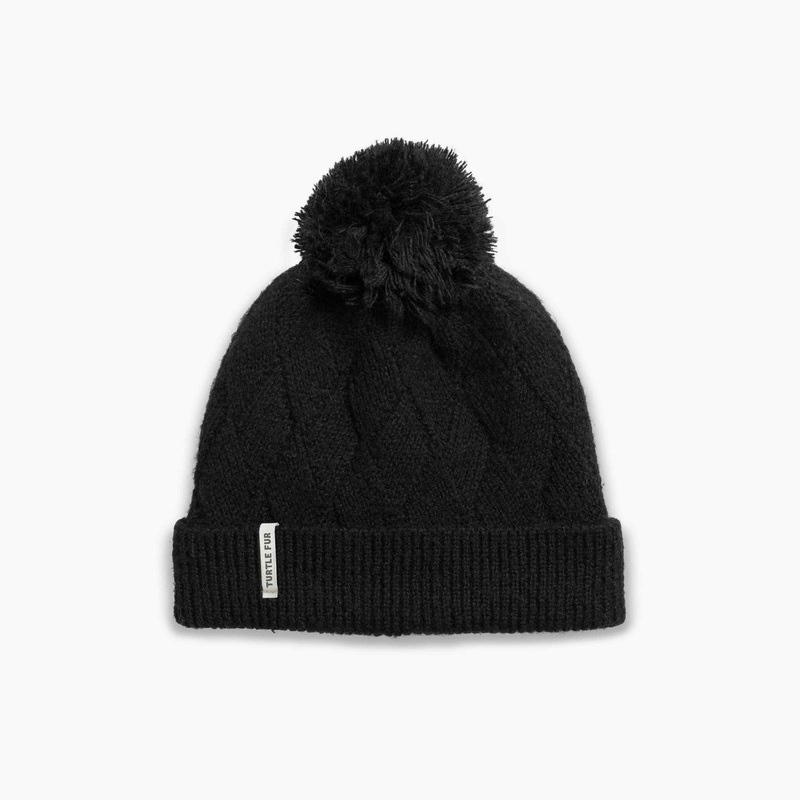Recycled Victoria Pom Beanie – Black