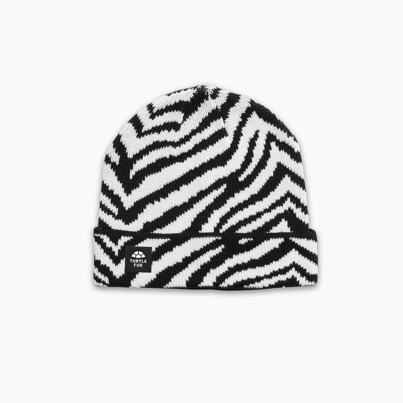 Zebralicious Cuff Beanie – Black
