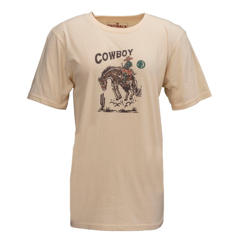 Danielle Comfy Graphic Tee – Tan