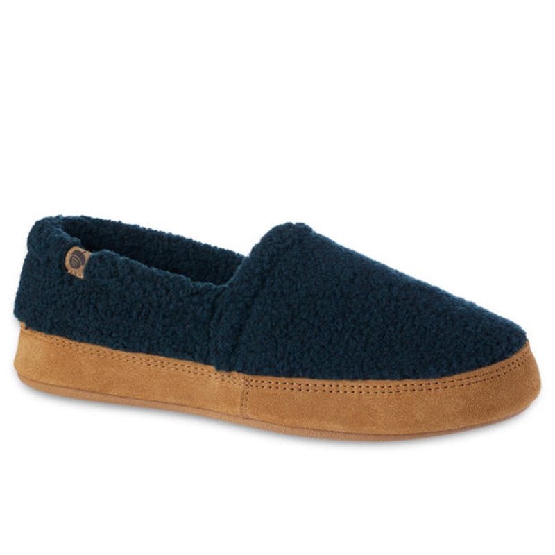 Men’s Acorn Moc Slipper with Cloud Cushion Comfort – Blue Spruce