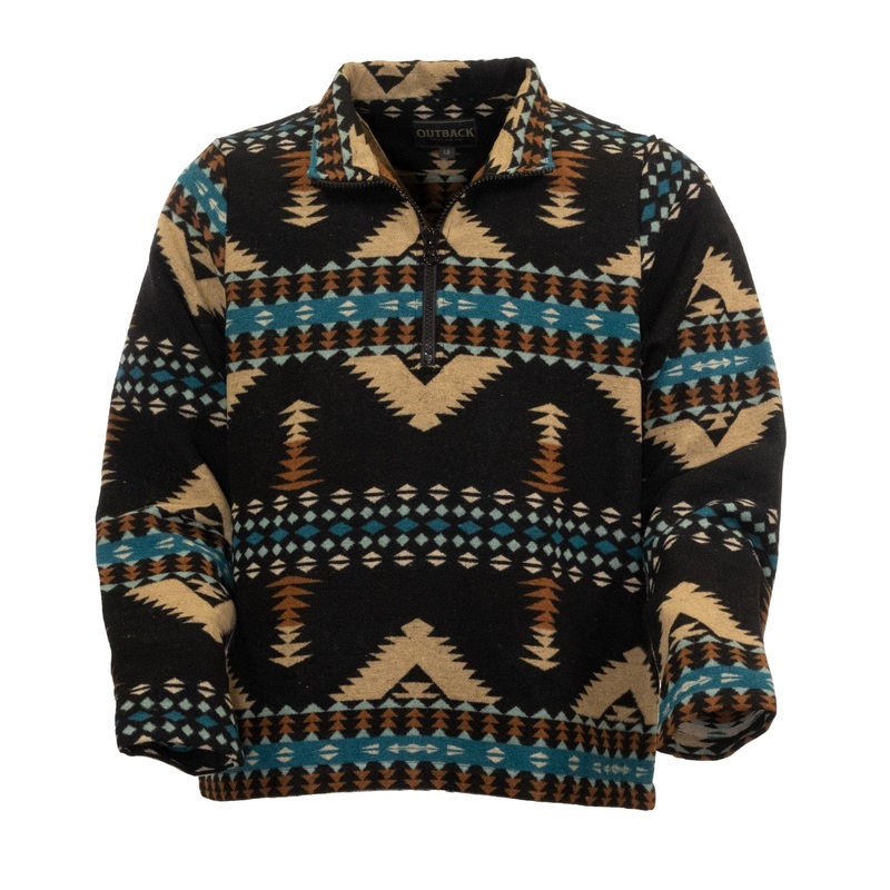 Men’s Charlie Henley – Black Aztec