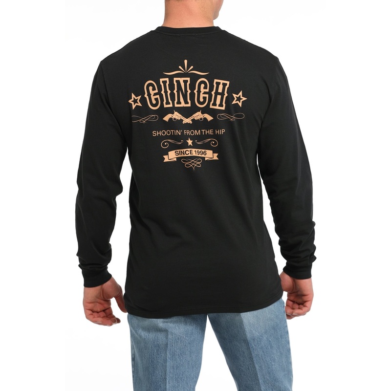 Men’s Pistol Cinch Tee – Black – (MTK1721016)