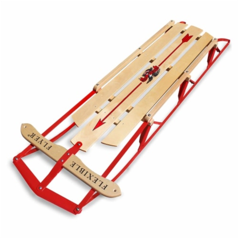 Steel Runner Sled 60in 60in – Red Wood