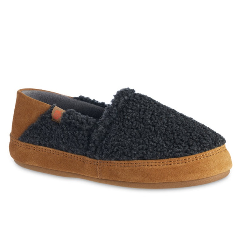 Women’s Acorn Moc II Collapsible Heel Slipper with Indoor/Outdoor Sole – Dark Charcoal
