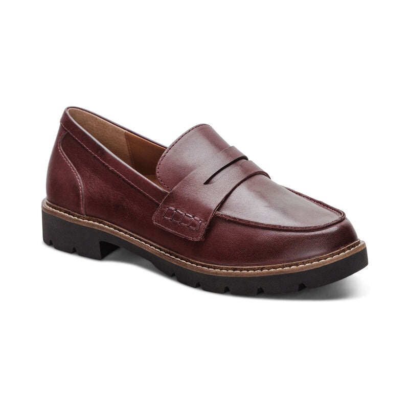 Women’s Collette Arch Support Loafer – Burgundy