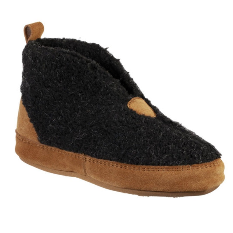 Women’s Ela Recycled Bootie Slipper with Indoor/Outdoor Sole – Black