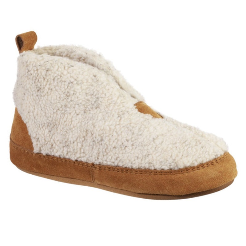 Women’s Ela Recycled Bootie Slipper with Indoor/Outdoor Sole – Natural