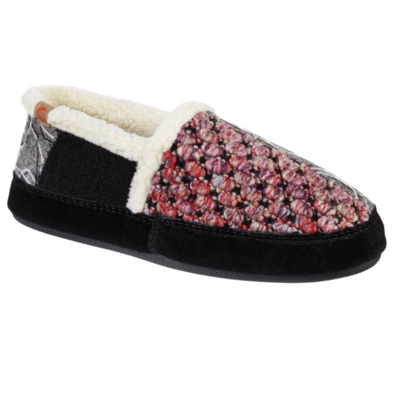 Women’s Upcycled Meadow Moc Slipper with Cloud Cushion Comfort – Black