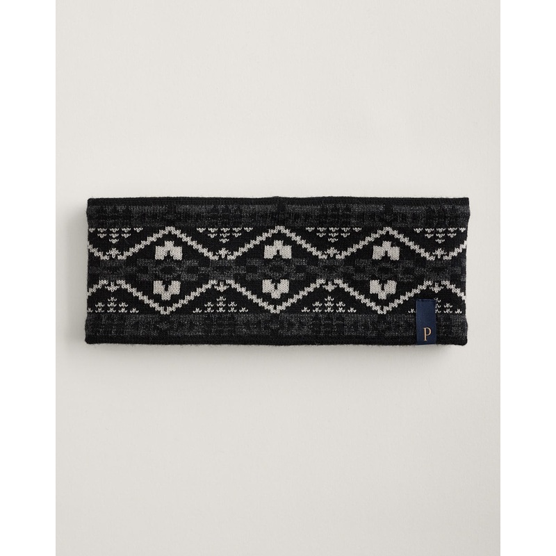 Fleece-lined Merino Headband|4 corners blk|Nehalem aqua|Saltillo sunset|Glacier|OS _|OS