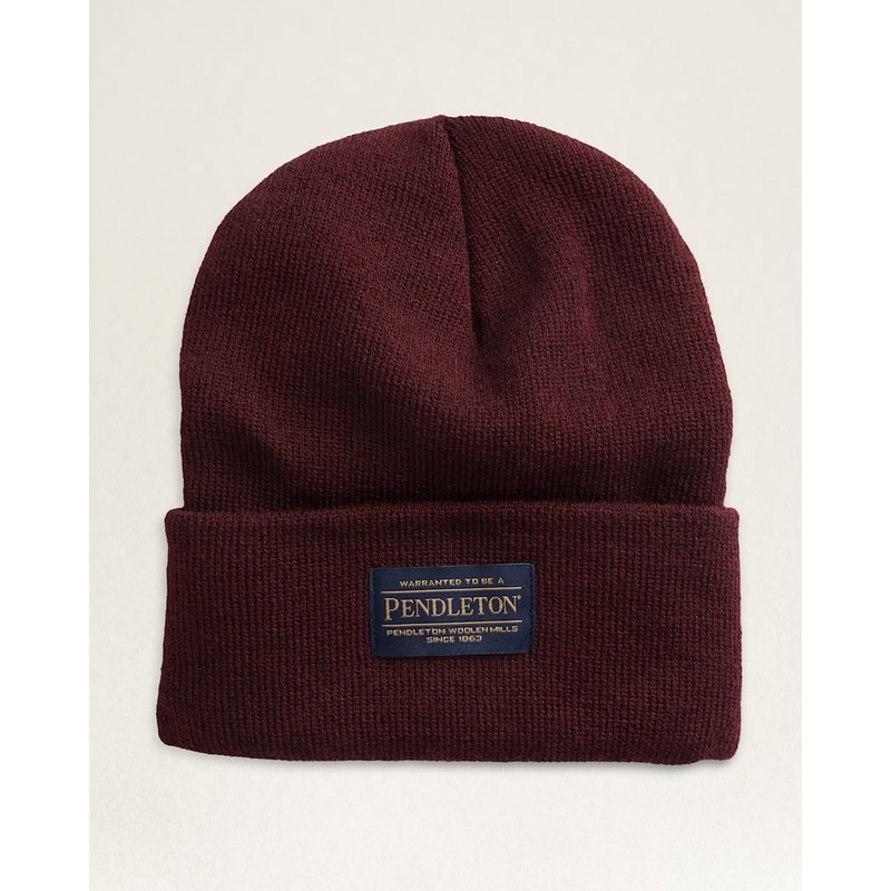 Pendleton Beanie|Wine|Teal|Red|Navy|Black|Hunter green|Lt grey heather|Electric blue|Umber|OS _|_
