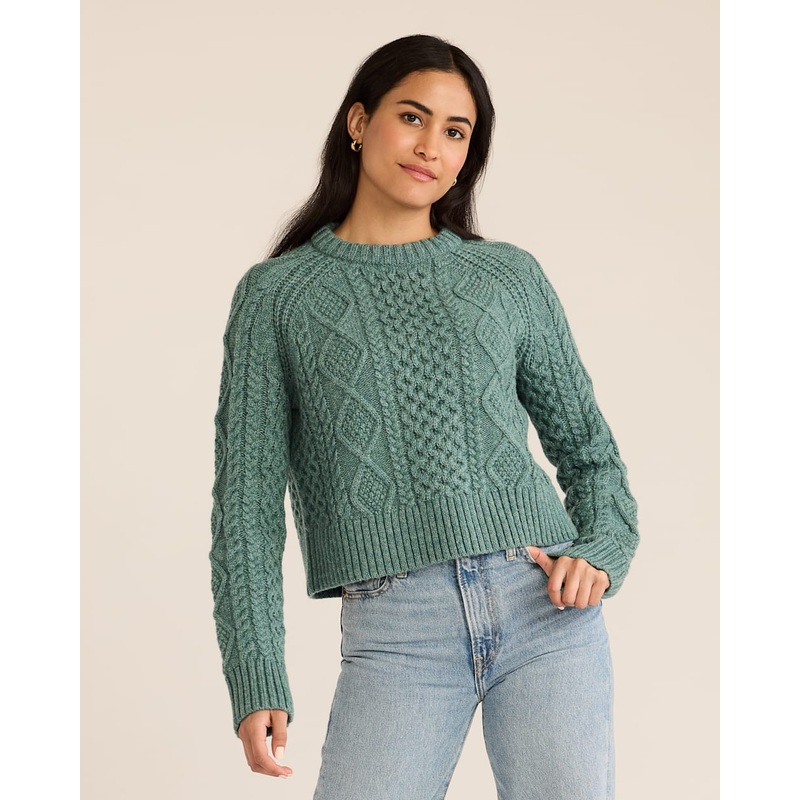Women’s Shetland Collection Fisherman Sweater