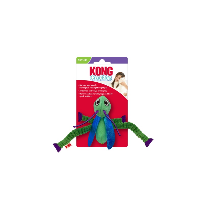 Crackles Grasshopper Cat Toy|Green|One Size