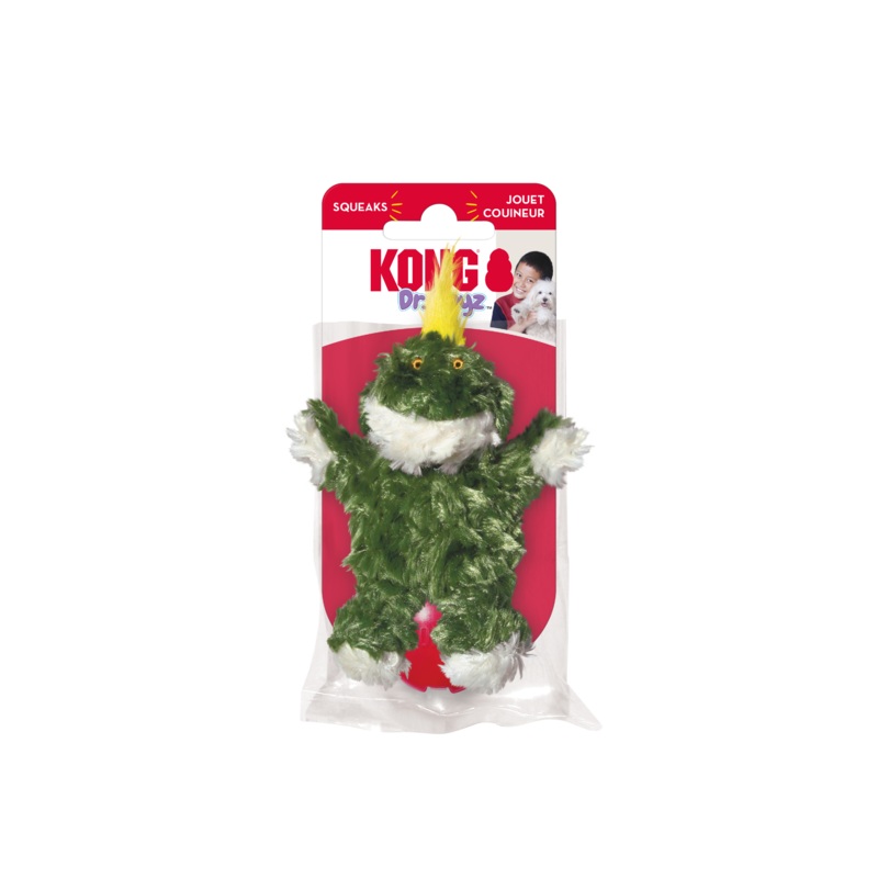 Dr. Noyz Frog Unstuffed Dog Toy with Squeaker – X-Small