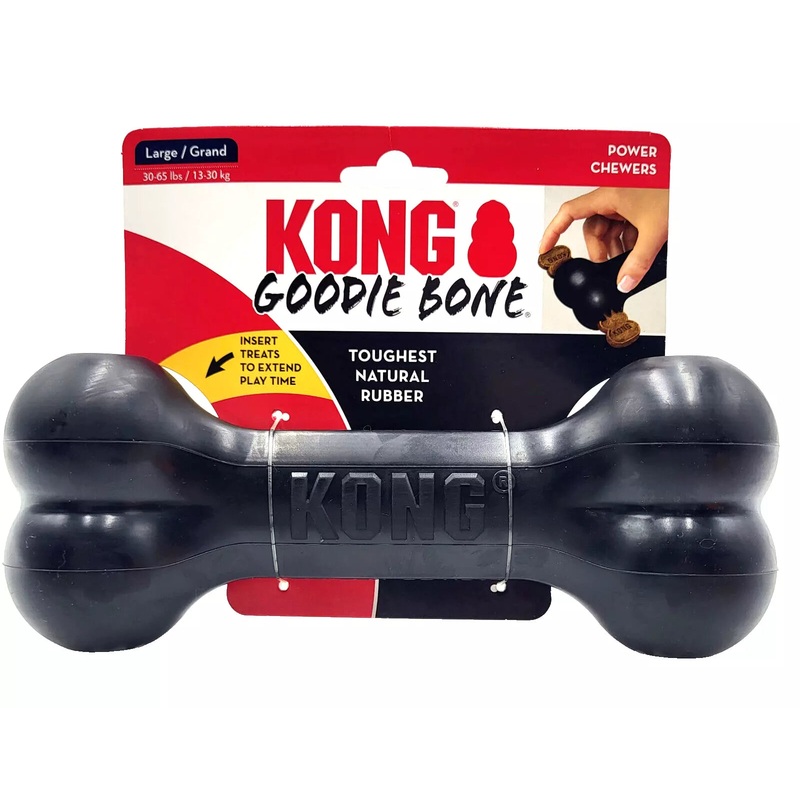 Extreme Goodie Bone Dog Toy Black – Large