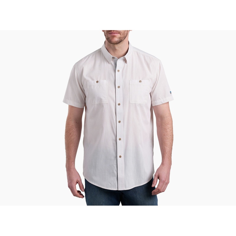 Men’s Karib Stripe Short-Sleeve Shirt – Sea Salt