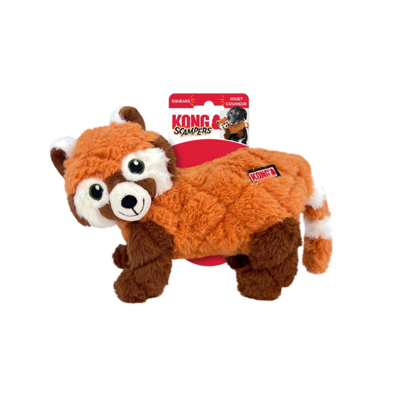 Scampers Dog Toy – Red Panda – Medium