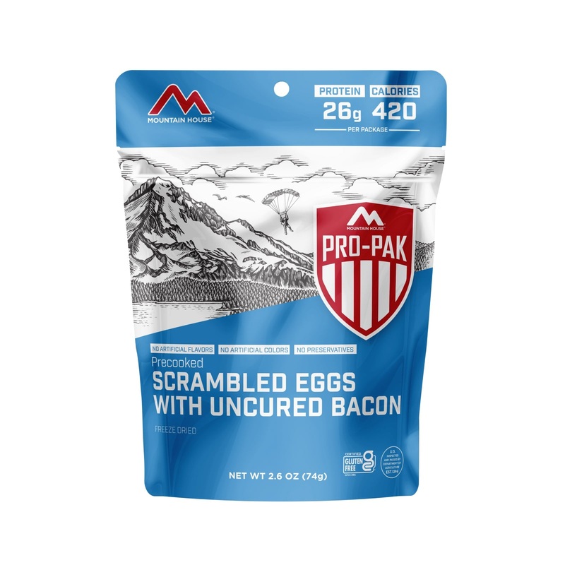 Scrambled Eggs With Bacon Breakfast