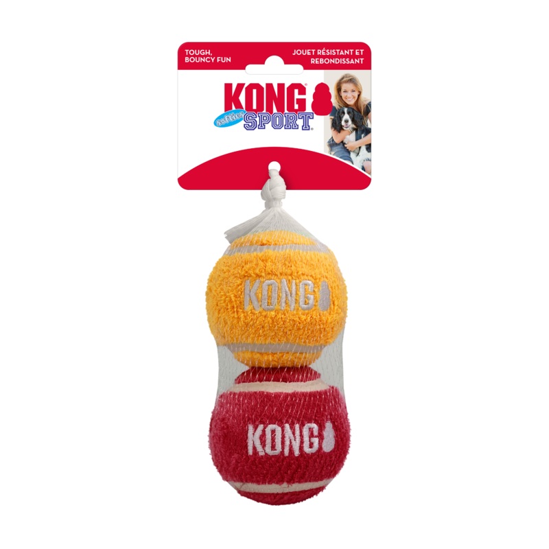 Sport Softies Balls Dog Toy 2-Pack – Assorted