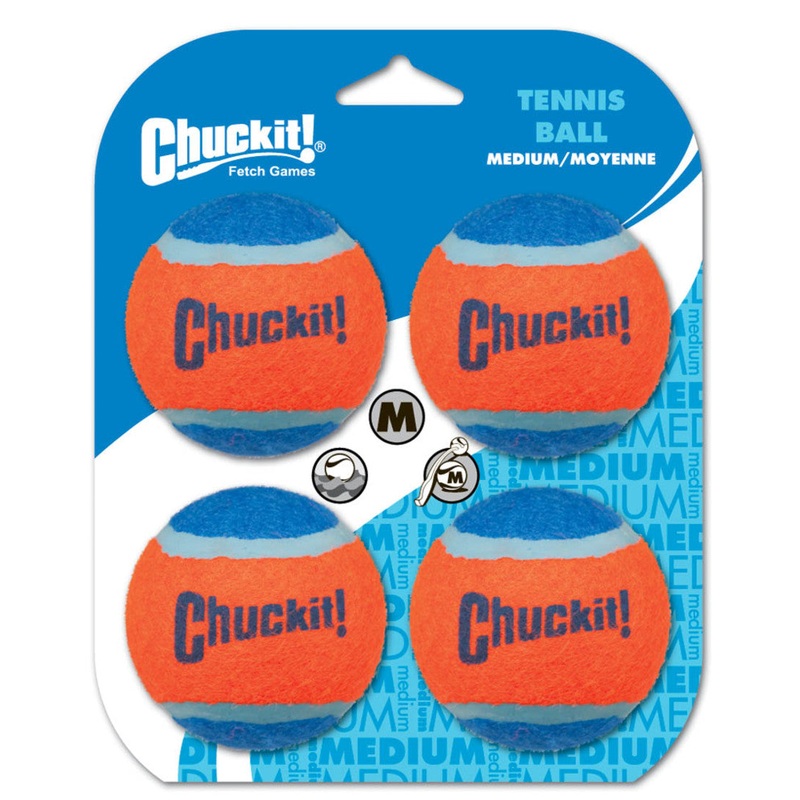 Tennis Ball Dog Toy 4 Pack – Medium