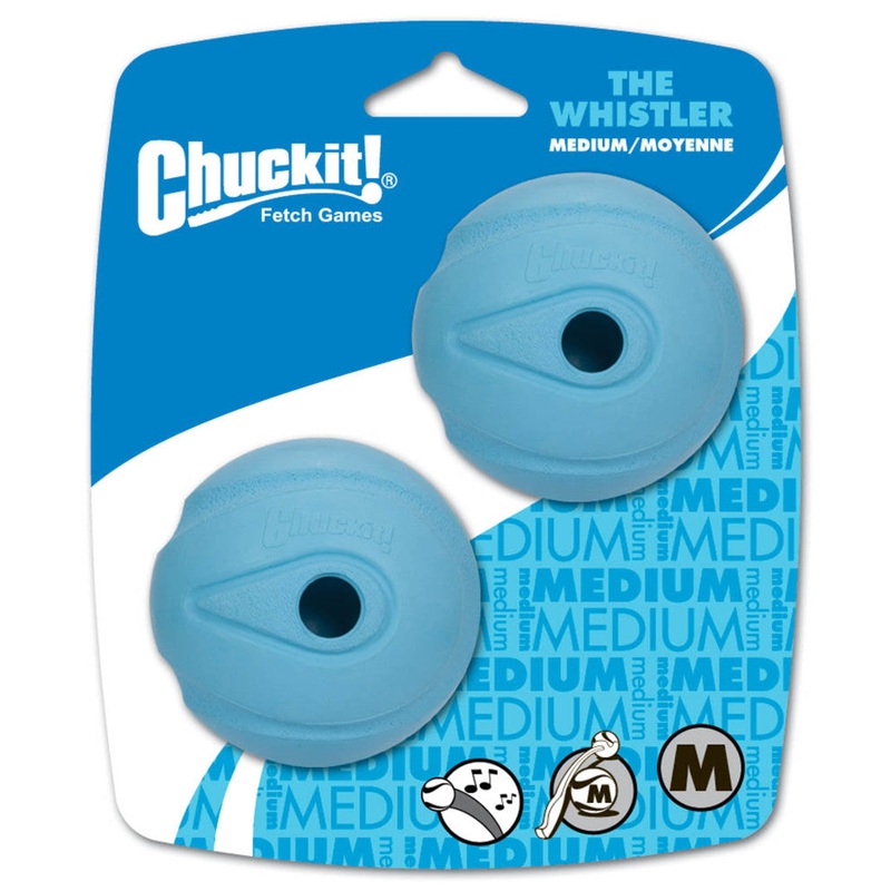 The Whistler Ball Dog Toy 2 Pack – Medium