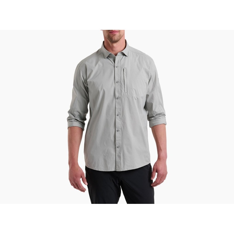 Mens Driftr Long-sleeve|Concrete Grey|SM _|MD _|LG _|XL _|XXL _