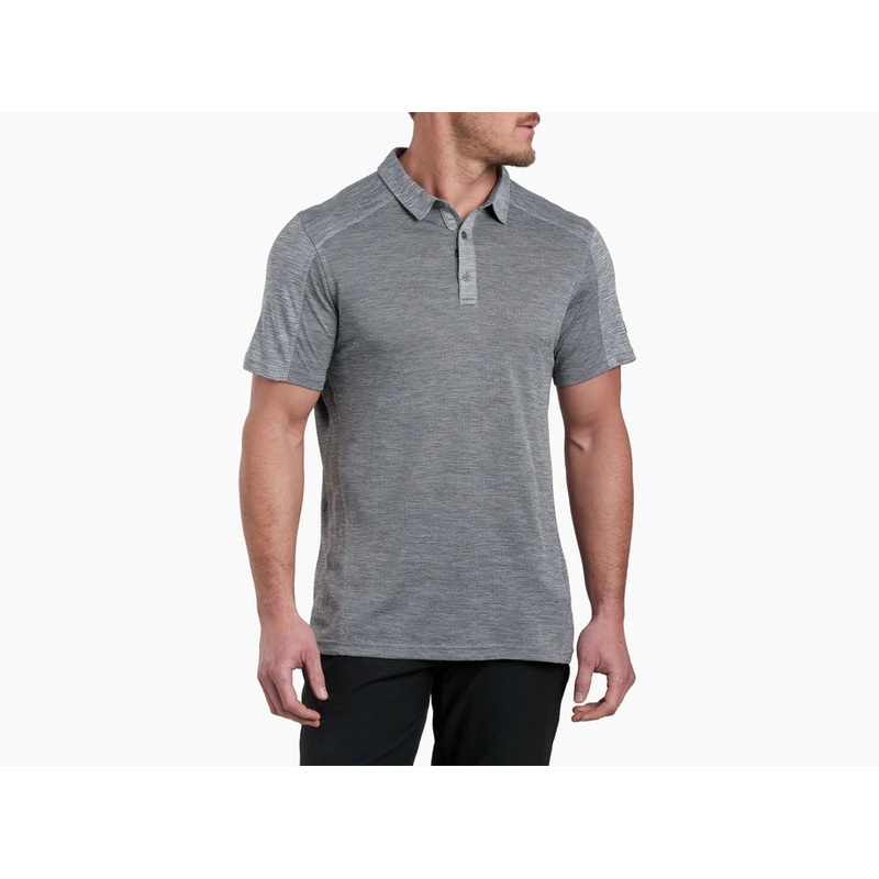 Mens Kuhl Engineered Polo|Heather Grey|XXXL _|SM _|MD _|LG _|XL _|XXL _