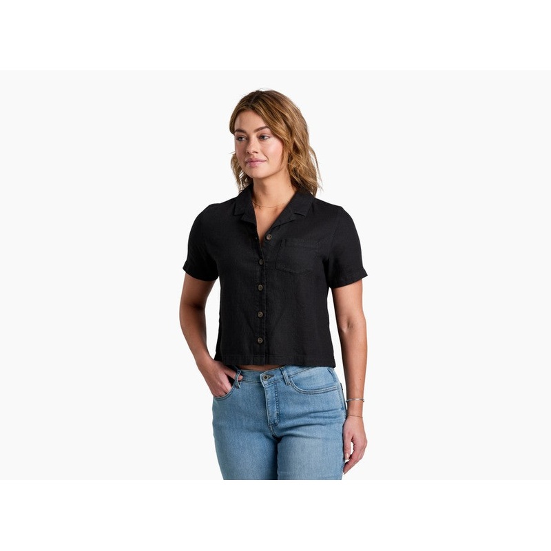 Womens Luisa Short-sleeve|Black|Natural|XS _|SM _|MD _|LG _|XL _