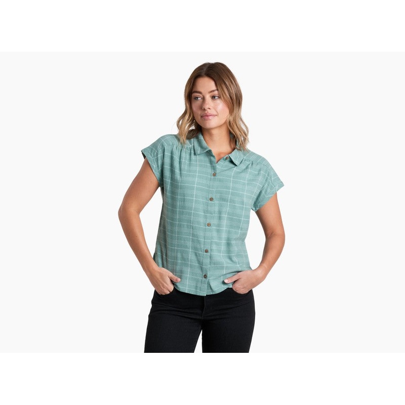 Womens Wylde Short-sleeve|Dew|Indigo|Natural|XS _|SM _|MD _|LG _|XL _